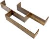 Wandregal Grimstad 119 x 18 x 55 cm Dunkler Holzton en. casa Bild 5