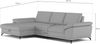Cavadore Eckcouch Castiel mit Federkern / Ecksofa mit großem Longchair, Sitztiefenverstellung und mattschwarzen Metallfüßen / 301 x 89 x 176 / Echtleder, Dunkelbraun Bild 3