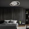 BRILONER - LED Deckenlampe mit kleinen LED-Dots, warmweißes Licht, Schwenkbare Deckenleuchte, LED Lampe Alufarbig, 24W Wohnzimmerlampe mit Speicherfunktion, 400 x 300 x 75 mm (LxBxH), Silber Bild 3