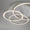 BRILONER - LED Deckenlampe mit kleinen LED-Dots, warmweißes Licht, Schwenkbare Deckenleuchte, LED Lampe Alufarbig, 24W Wohnzimmerlampe mit Speicherfunktion, 400 x 300 x 75 mm (LxBxH), Silber Bild 5