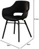 KAWOLA Stuhl ZAJA Esszimmerstuhl Velvet schwarz 82 x 59 x 57 cm Bild 3
