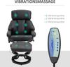 HOMCOM Massagesessel Relaxsessel mit Hocker, Relaxliege, Relaxsessel mit Liegefunktion (Liegesessel, 2-St, Fernsehsessel), bis 120 kg belastbar Bild 4