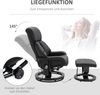 HOMCOM Massagesessel Relaxsessel mit Hocker, Relaxliege, Relaxsessel mit Liegefunktion (Liegesessel, 2-St, Fernsehsessel), bis 120 kg belastbar Bild 5