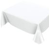 ANRO Tischdecke abwaschbar Wachstuch-Tischdecke Gartentischdecke (Einzelstück 1-tlg), wasserabweisend Einfarbig Weiß 100x140cm Bild 4