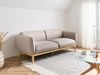 Sofa 3-Sitzer LJUNG Stoff Hellbraun Bild 2