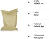 BuBiBag XXL Sitzsack, Outdoor Sitzsäcke für Kinder und Erwachsene, Bodenkissen Beanbag Fatboy wetterfest (Beige 100x70 cm) Bild 4