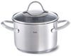 Fissler Topf-Set Palermo, Edelstahl 18/10 (Set, 9-tlg, Kochtopf 16/20/24cm, Bratentopf 20cm,Stielkasserolle ohne Deckel), geeignet für Induktion, breiter Schüttrand Bild 4