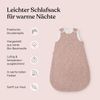 Ehrenkind® Baby Sommerschlafsack Rund Musselin | aus weicher OEKO-TEX zertifizierter Bio-Baumwolle | Sommer Baby Schlafsack Baby 1 TOG Gr. 74/80 Beige Gemustert Bild 3