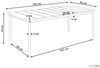 Beliani 'FLAVIA' Gartentisch, Metall braun Bild 3