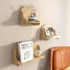 Stylish Oak Wall Shelf, 24.8 x 25 x 15 cm | 100% Melamine Coated Particle Board, 8 mm Thick | Perfect for Modern Home Decor & Storage Solutions Bild 4