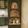 Stylish Oak Wall Shelf, 24.8 x 25 x 15 cm | 100% Melamine Coated Particle Board, 8 mm Thick | Perfect for Modern Home Decor & Storage Solutions Bild 5