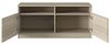 Iconico Home MIK TV-Schrank mit Hohlraumfächern und 2 Flügeltüren mit integrierten Griffen, Holzwerkstoff, Eiche, 120x44,5xh53,5 cm Bild 4