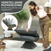 HOMCOM Bodenkissen Bodenstuhl Drehbar Bodensessel mit 5-Fach Verstellbarer Rückenlehne, für Wohnzimmer Gaming & Lesen Dunkelgrau Bild 5