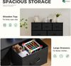 DUMOS Kommode für Schlafzimmer mit 7 Stoffschubladen, hohe Kommode Organizer für Kleidung, Schrank Kinderzimmer, Aufbewahrungsturm mit Schrank, Metallrahmen, Holzplatte, leichte Kinderzimmermöbel Bild 4