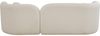 Kare Design Sofa Kelly Boucle 3-Sitzer, Weiß, Pflegeleicht, Weich, Kuschelsofa, Couch, Loveseat, Wohnzimmer, Teddy-Optik, Massivholz, Teilzerlegt, 67 x 225 x 83 cm (H/B/T) Bild 4