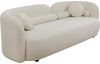 Kare Design Sofa Kelly Boucle 3-Sitzer, Weiß, Pflegeleicht, Weich, Kuschelsofa, Couch, Loveseat, Wohnzimmer, Teddy-Optik, Massivholz, Teilzerlegt, 67 x 225 x 83 cm (H/B/T) Bild 5