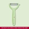 Victorinox | Universalschäler | für Obst und Gemüse | extra scharf | Zackenschliff | zweischneidig | ergonomischer Griff | Limited Edition Hellgrün Bild 2