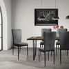 ML-DESIGN Stuhl Esszimmerstuhl mit Rückenlehne Samtbezug & Metallbeinen Küchenstühl (4 St), Polsterstuhl ergonomisch Esstisch-Stuhl Wohnzimmerstuhl Bild 2