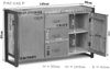 Sideboard Mango 145x40x85 natur bedruckt FACTORY #132 Bild 3