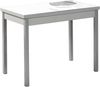 ASTIMESA Küchentisch, Metall, Weiß, 90x50 cm - ausgezogen 140x50 cm Bild 1