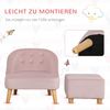 HOMCOM Sessel Kindermöbel Kinderzimmer Samtoptik Eukalyptusholz (Kindersessel, 2-St, Kindersofa), Einfache Montage und Demontage Bild 5