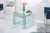 riess-ambiente Couchtisch FANTOME 60cm transparent (Set, 3-St), Wohnzimmer · Glas · eckig · Modern Design Bild 4