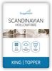 Snuggledown skandinavischen Matratzenauflage, Microfaser, weiß, King Size Bild 1