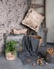 Knit Factory Uni Decke 195x225 cm Glatt Beige Bild 4
