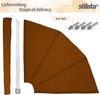 STILISTA Sonnensegel Balkonfächer Balkonsichtschutz Sonnenschutz, (2-tlg), klappbar mit Wandhalterung, inkl. Schutzhülle, Farb- und Setwahl Bild 3