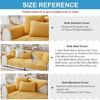 LINGKY Samt Sofabezug Ecksofa l Form Sofa Überzug Couchbezug Sofa/Couch Wurfdecke Eckcouch 3/2/1 Sitzer Sofaschutz Sofaüberwurfe Sofaschoner Sofabezüge rutschfest Hund Katze (Gelb,90x70 cm/Rechteckig) Bild 3