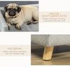 PawHut Tierbett Hundesofa mit Holzbeinen Hundebett für kleine Hunde bis zu 8 kg, samtartiges Polyester, Grau 64 x 45 x 36 cm Bild 4