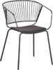 Metallstuhl schwarz 2er Set RIGBY Bild 4
