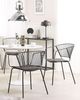 Metallstuhl schwarz 2er Set RIGBY Bild 2