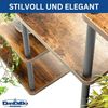 DanDiBo Blumenregal Indoor Metall Schwarz 6 Etagen Holz 96584 Blumentreppe 100 cm Pflanzenständer Modern Blumenständer Design Bild 5