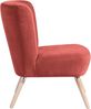 Sessel Kassi Bezug Veloursstoff Buche natur / terracotta 22387 Bild 3