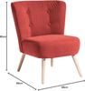 Sessel Kassi Bezug Veloursstoff Buche natur / terracotta 22387 Bild 2
