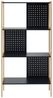Standregal Dønna 120x63x28cm Schwarz/Holzfarben [en. casa] Bild 4