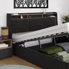 Polsterbett Christin Anthrazit/Eiche 180x200 mit LED, USB-Anschluss & Matratze Vitalispa Bild 5