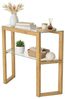 Dmora Konsole Euphoria 85 x 31 x 85h cm Braun, 1 Regal, 2 Fächer Bild 3