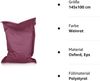 BuBiBag XXL Sitzsack, Outdoor Sitzsäcke für Kinder und Erwachsene, Bodenkissen Beanbag Fatboy wetterfest (Weinrot 145x100 cm) Bild 4