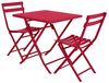 Hespéride - Quadratischer klappbarer Gartentisch Greensboro Granatapfelrot - 2 Plätze - Granate Bild 4