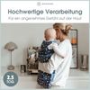 emma & noah Baby Schlafsack 2.5 TOG, Strampelsack für den Herbst und Winter in vielen Farben, Bio-Baumwolle, OEKO-TEX Zertifiziert, Schlafsack für Neugeborene (Essential Beige, 80 cm) Bild 5