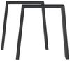 Tischgestell 2er Set Kraftisried 72x70cm Schwarz [en. casa] Bild 2