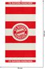 FC Bayern München Badetuch FC Bayern München I Duschtuch I Rot/Weiß, Baumwolle Bild 5