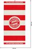 FC Bayern München Badetuch FC Bayern München I Duschtuch I Rot/Weiß, Baumwolle Bild 3