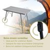 JAWINIO Campingtisch Gartentisch Klapptisch höhenverstellbar Aluminium Silber Bild 4