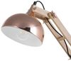 'Salado' Büroleuchte Kupfer Metall und Holz 53 cm Arm und Schirm verstellbar Kabel mit Schalter Industrie Look Bild 4