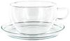 Trendglas Jena Borosilikat Tee Tassen mit Glasunterteller 2er-Set 0,4l Jumbo Bild 3