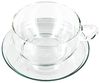 Trendglas Jena Borosilikat Tee Tassen mit Glasunterteller 2er-Set 0,4l Jumbo Bild 4