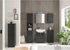 Hängeschrank >Spice< in Schwarz matt aus Holzwerkstoff - 40x67x23cm (BxHxT) Bild 5